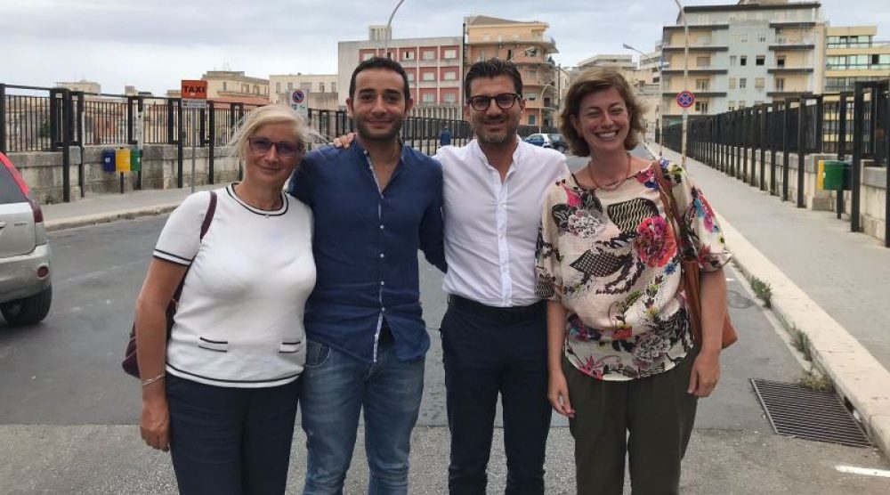 Nella foto, da sinistra, Chiaramonte, Tomasi, Palladino e Schininà