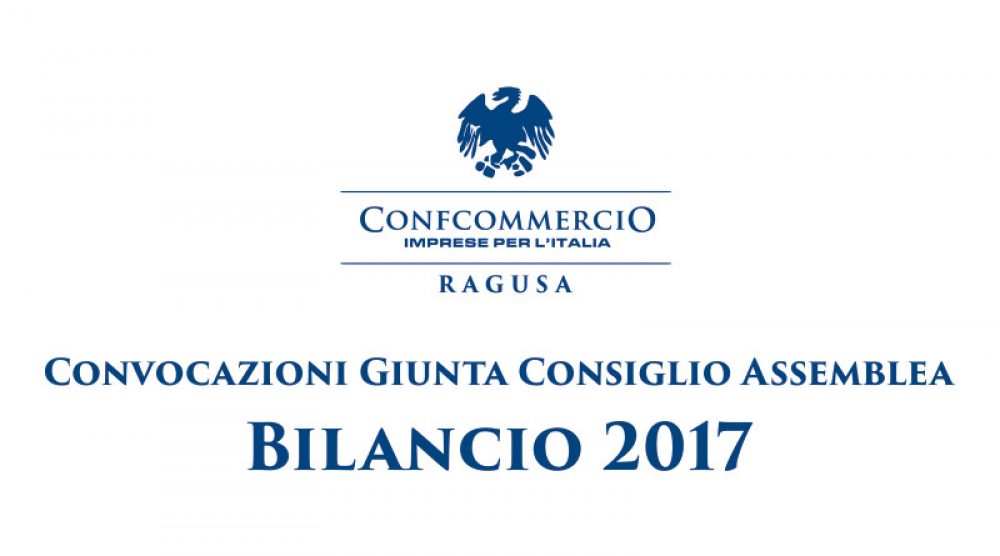 Convocazioni Giunta Consiglio Assemblea - Bilancio 2017