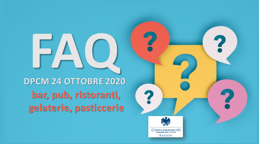 FAQ bar, pub, ristoranti, gelaterie, pasticcerie