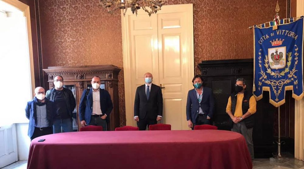 L'incontro del maggio scorso a palazzo Iacono