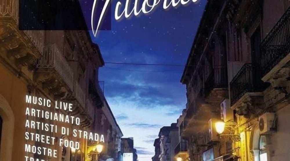Locandina Notte bianca a Vittoria del 18 dicembre
