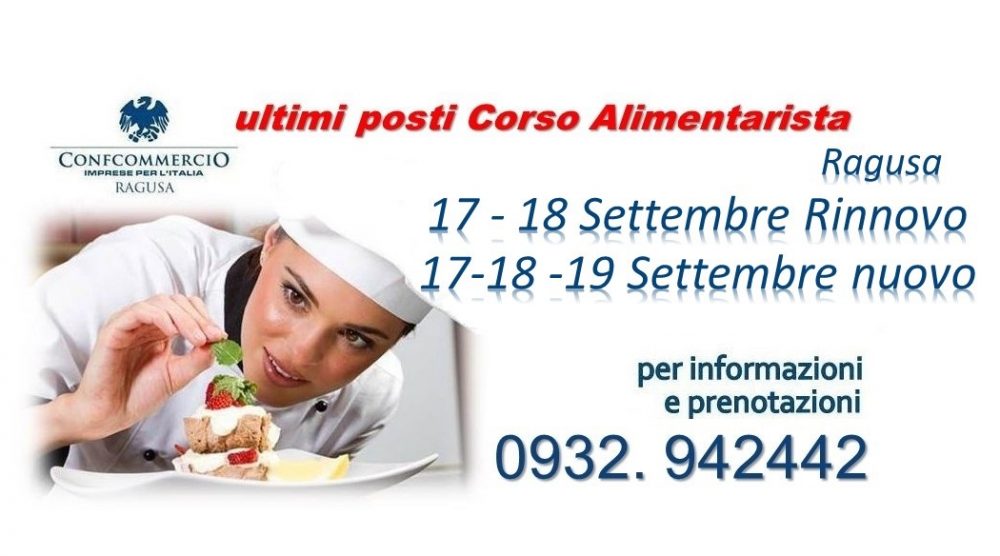 alimentarista 17 18 19 settembre ragusa